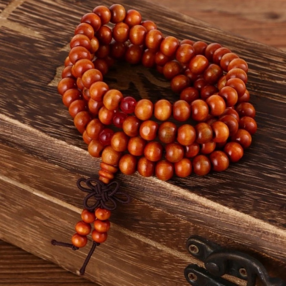 Natural Sandalwood Meditation Beads